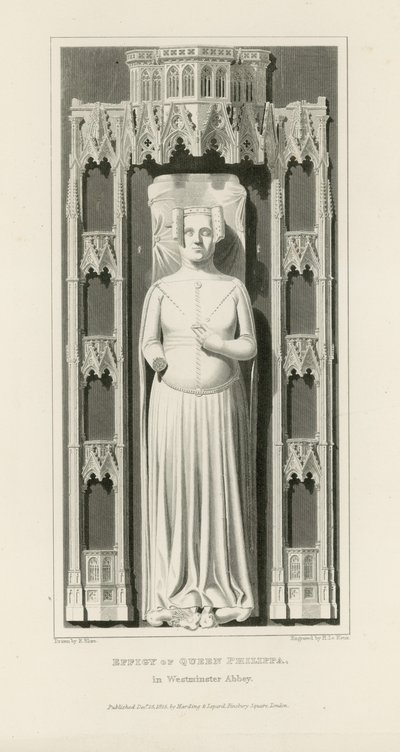 Bild av drottning Philippa av Edward Blore