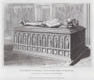 Monument över Thomas Beauchamp Earl of Warwick, i Choir of St Mary