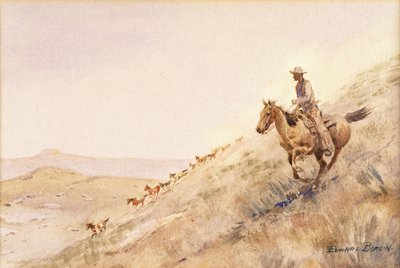 Avrunda hästar av Edward Borein
