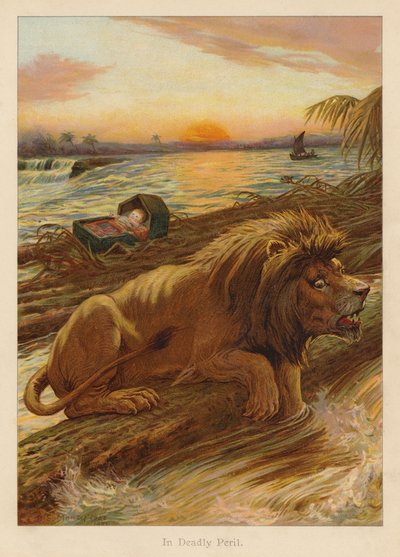 In Deadly Peril (färglitografi) av Edward Brice Montefiore