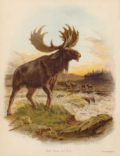 I säkerhet från fienden (färglitografi) av Edward Brice Montefiore