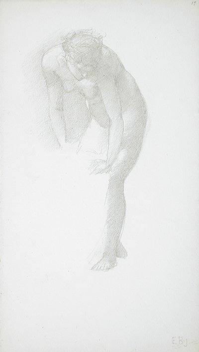 Böjd kvinnlig akt av Edward Burne-Jones