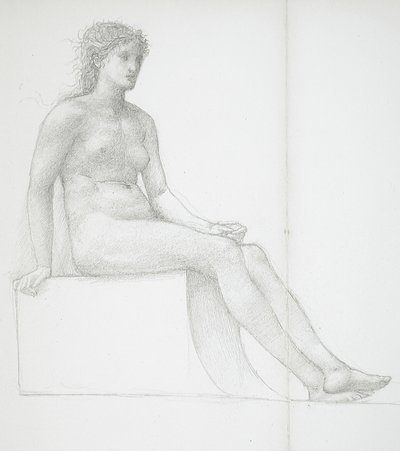 Ben på en naken kvinna av Edward Burne-Jones