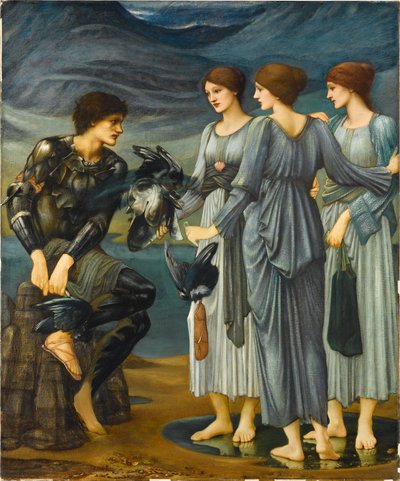 Perseus och havsnymferna av Edward Burne-Jones