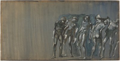 Phineus och hans hovmän förvandlades till sten av Edward Burne-Jones