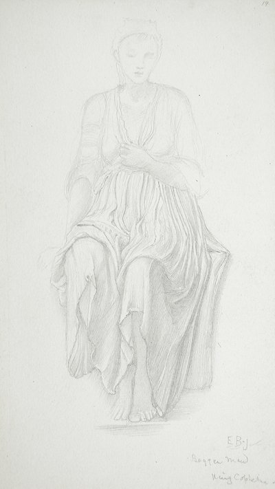 Sittande kvinna av Edward Burne-Jones