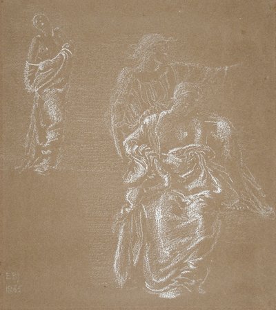 Tre figurer av Edward Burne-Jones