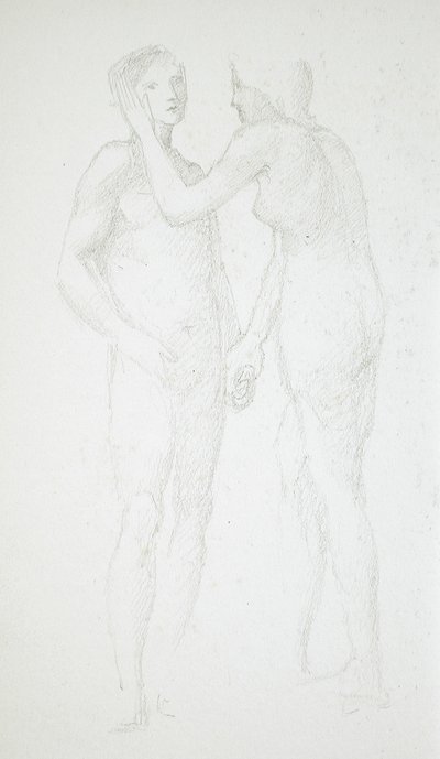 Två kvinnliga nakenbilder av Edward Burne-Jones