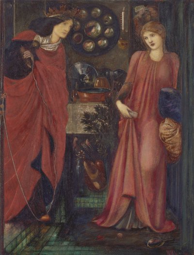 Fair Rosamund och drottning Eleanor av Edward Burne Jones