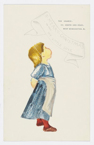 Brev till konstnärens barnbarn Angela Thirkell (penna på papper) av Edward Burne Jones