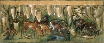 Studie für die Heiligen Gral Wandteppiche von Edward Burne Jones