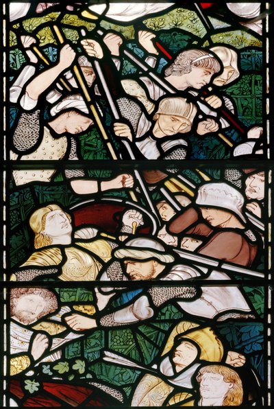 Slaget vid Beth Horon, 1862-3 (målat glas) av Edward Burne Jones