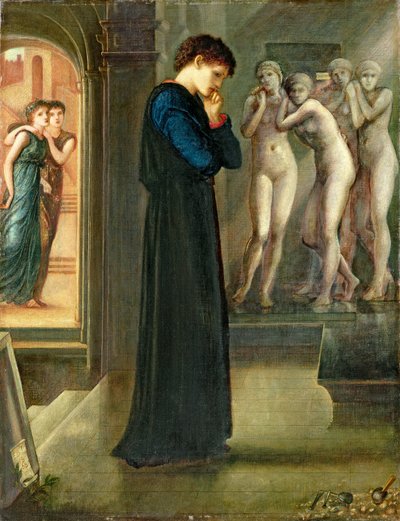 Hjärtat önskar, från serien "Pygmalion och bilden", 1868 av Edward Burne Jones