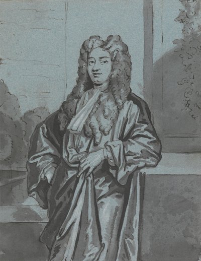 En gentleman eller en präst som bär långklänning och band av Edward Byng