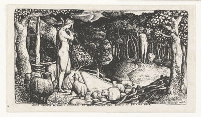 rustikt liv Idealiskt pastoralt liv av Edward Calvert