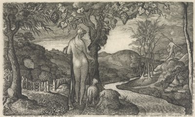 Bruden, 1828 (linjegravyr) av Edward Calvert