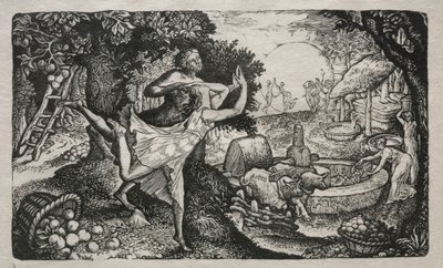Cyderfesten: A Vision of Joy and Thanksgiving, 1829. av Edward Calvert