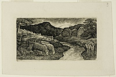 Fåren i denna betesmark av Edward Calvert