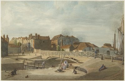 Bathurst Basin (penna och akvarell på papper) av Edward Cashin