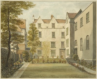 Garden Front of Penitentiary, Magdalen Lane (penna och akvarell på papper) av Edward Cashin