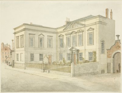 Bristol City Library, King Street (penna och akvarell på papper) av Edward Cashin