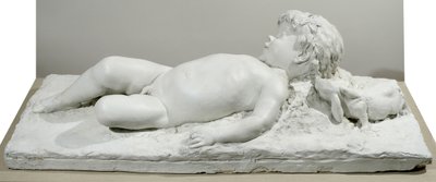 Sovande faun (gips) av Edward Clark Potter