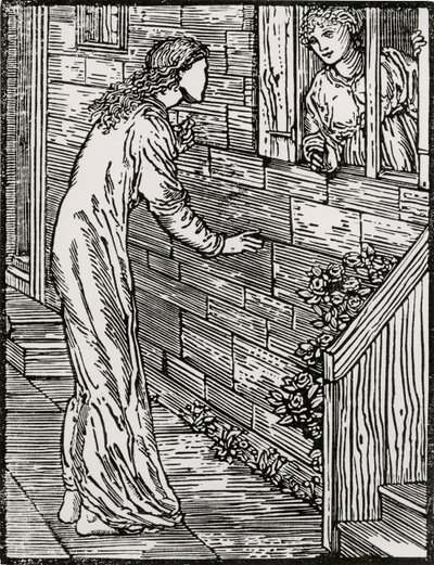 Kommer till den andra av Edward Coley (after) Burne Jones