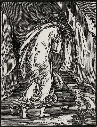 Går in i helvetet av Edward Coley (after) Burne Jones