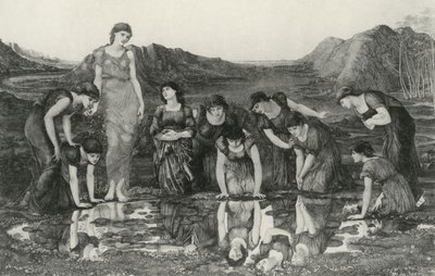 Venus spegel av Edward Coley (after) Burne Jones