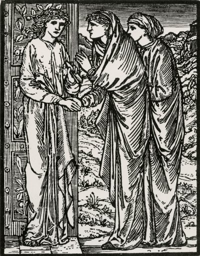 Andra besöket av Edward Coley (after) Burne Jones
