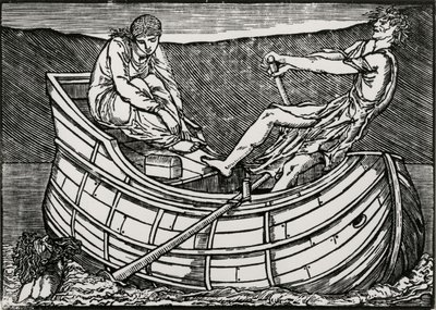 Huvudet som reser sig av Edward Coley (after) Burne Jones