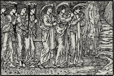 Processionen till kullen av Edward Coley (after) Burne Jones