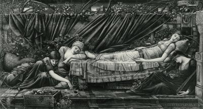 Rose Bower, från Briar Rose-serien av Edward Coley (after) Burne Jones
