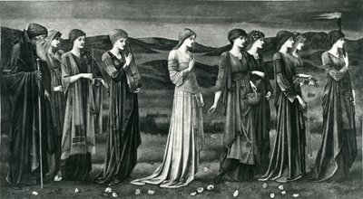 Psykets bröllop av Edward Coley (after) Burne Jones
