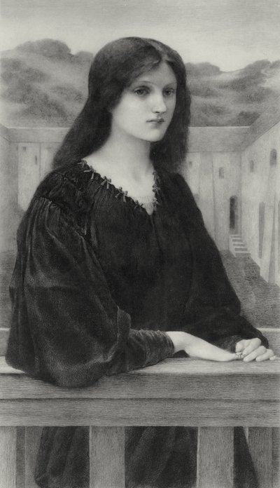 Tyst kväll av Edward Coley (after) Burne Jones