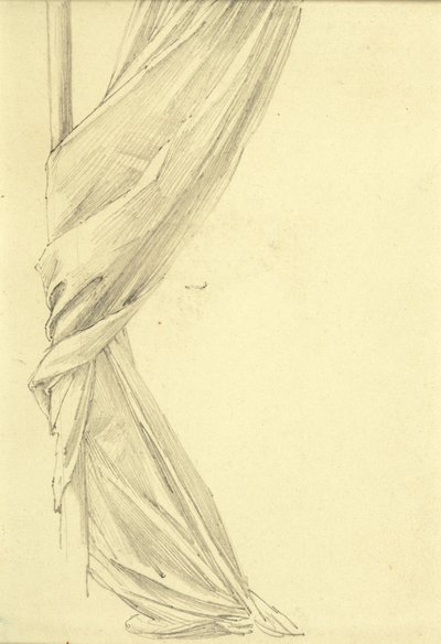 Draperistudie av Edward Burne Jones