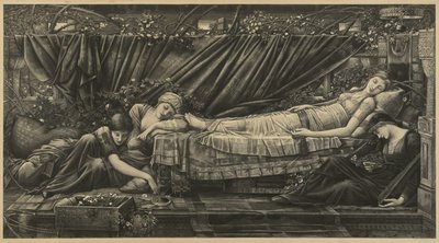Die Rosenlaube von Edward Coley Burne-Jones
