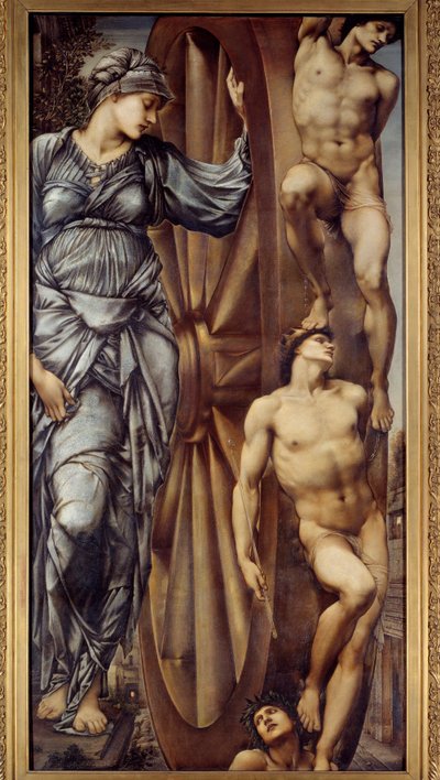 Lyckohjulet. Målning av Jones Edward Burne (1833-1898) EC.ang av Edward Burne Jones