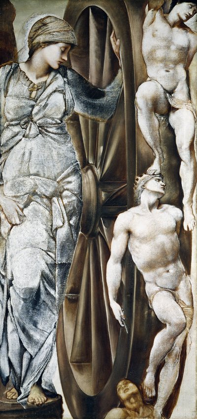 Lyckohjulet (gouache på duk) av Edward Coley Burne Jones