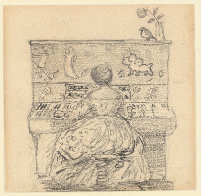 Georgiana Burne-Jones vid pianot av Edward Burne Jones