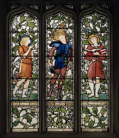Knotty Ash, St John The Evangelist, Morris Marshall & Faulkner & Co, Edward Burne-Jones, Samuel, Absalom & Timothy, 1872 av Edward Burne Jones