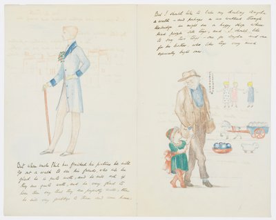 Brev till konstnärens barnbarn Angela Thirkell (penna på papper) av Edward Burne Jones