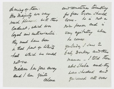 Brev till konstnärens barnbarn Angela Thirkell (penna på papper) av Edward Burne Jones