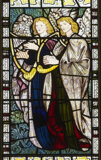 Musikaliska änglar, 1865 av Edward Burne Jones