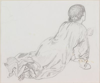 Liggande figur av Edward Burne-Jones