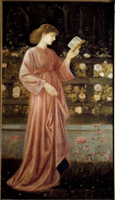 Representation av prinsessan Sabra, dotter till kungen Illustration av prinsessan av St. George och draken. Målning av Edward Burne Jones (1833-1898) 1865-1866 Sön. 1x0,6 m Paris, musee d