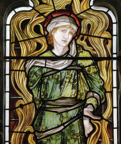 Shadrach, The Fiery Furnace, West Window, 1870 (målat glas) av Edward Burne Jones