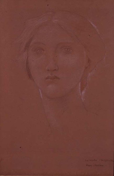 Studie av Margaret Burne-Jones för 