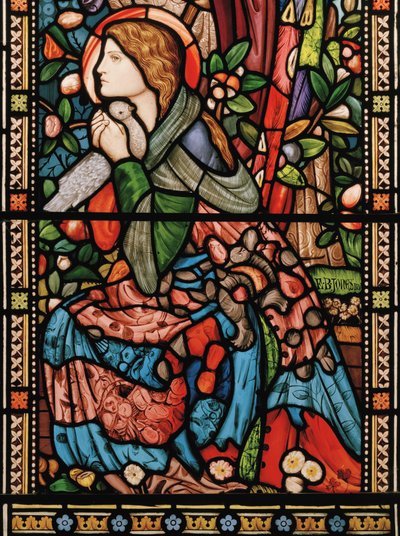 The Annunciation, c.1860 (målat glas) av Edward Burne Jones