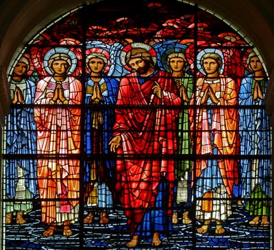 The Ascension, 1885-1897 (målat glas) av Edward Burne Jones